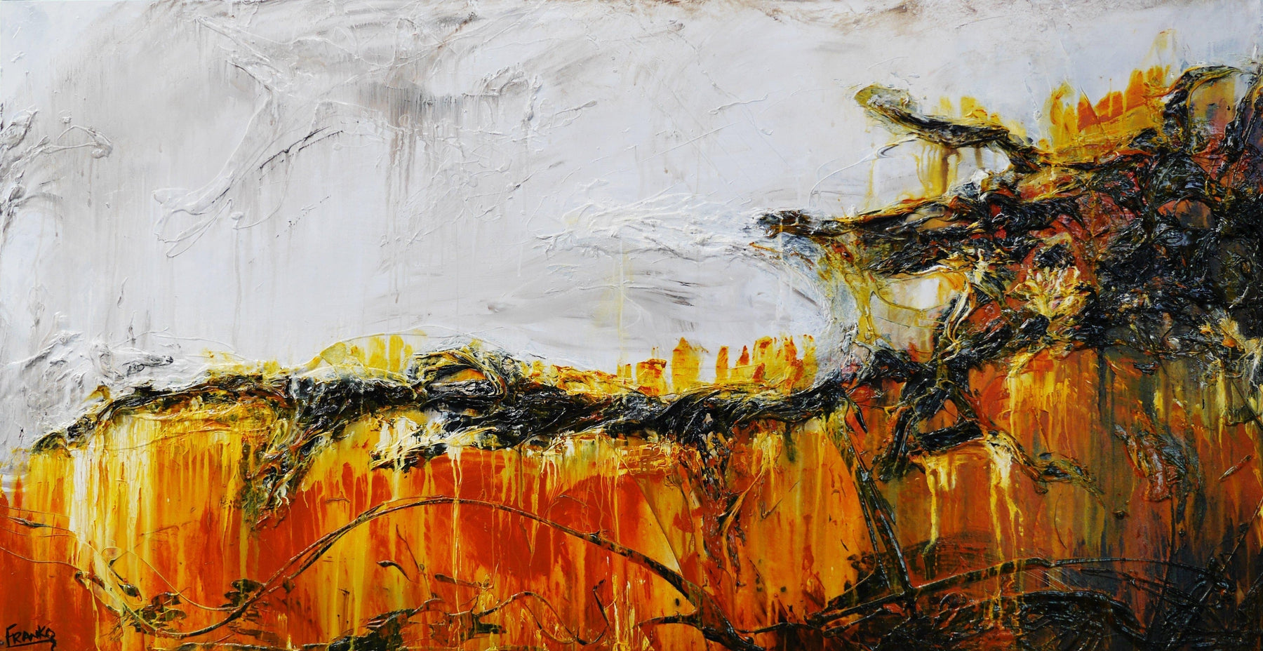 She is so sienna 190cm x 100cm Sienna Huge Textured Abstract Painting-Abstract-[Franko_Artist]-[Australian_artist]-[Gold_Coast]-[Brisbane]-[modern]-[contemporary]-[original]-[Large_artwork]-Franklin Art Studio