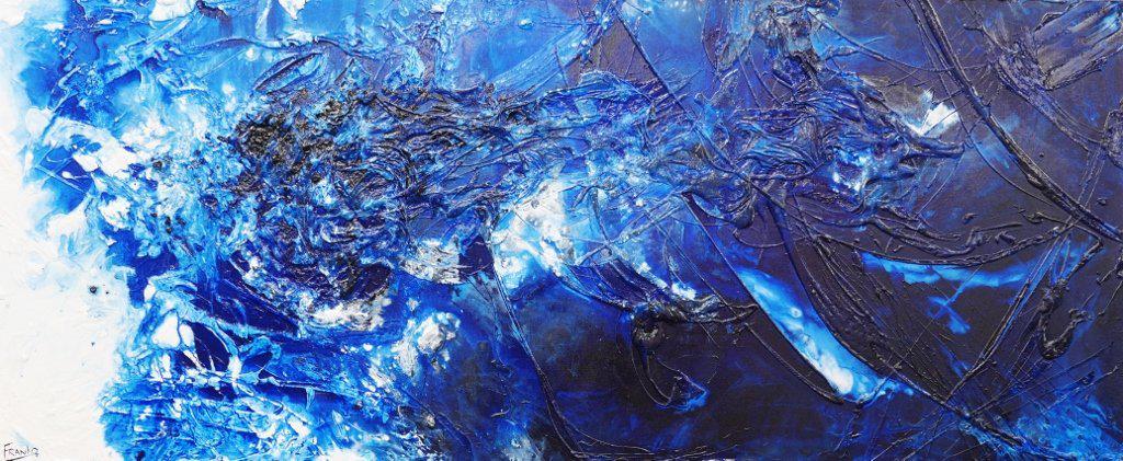 Blue Rhymes 240cm x 100cm Blue Abstract Painting-abstract-[Franko_Artist]-[Australian_artist]-[Gold_Coast]-[Brisbane]-[modern]-[contemporary]-[original]-[Large_artwork]-Franklin Art Studio