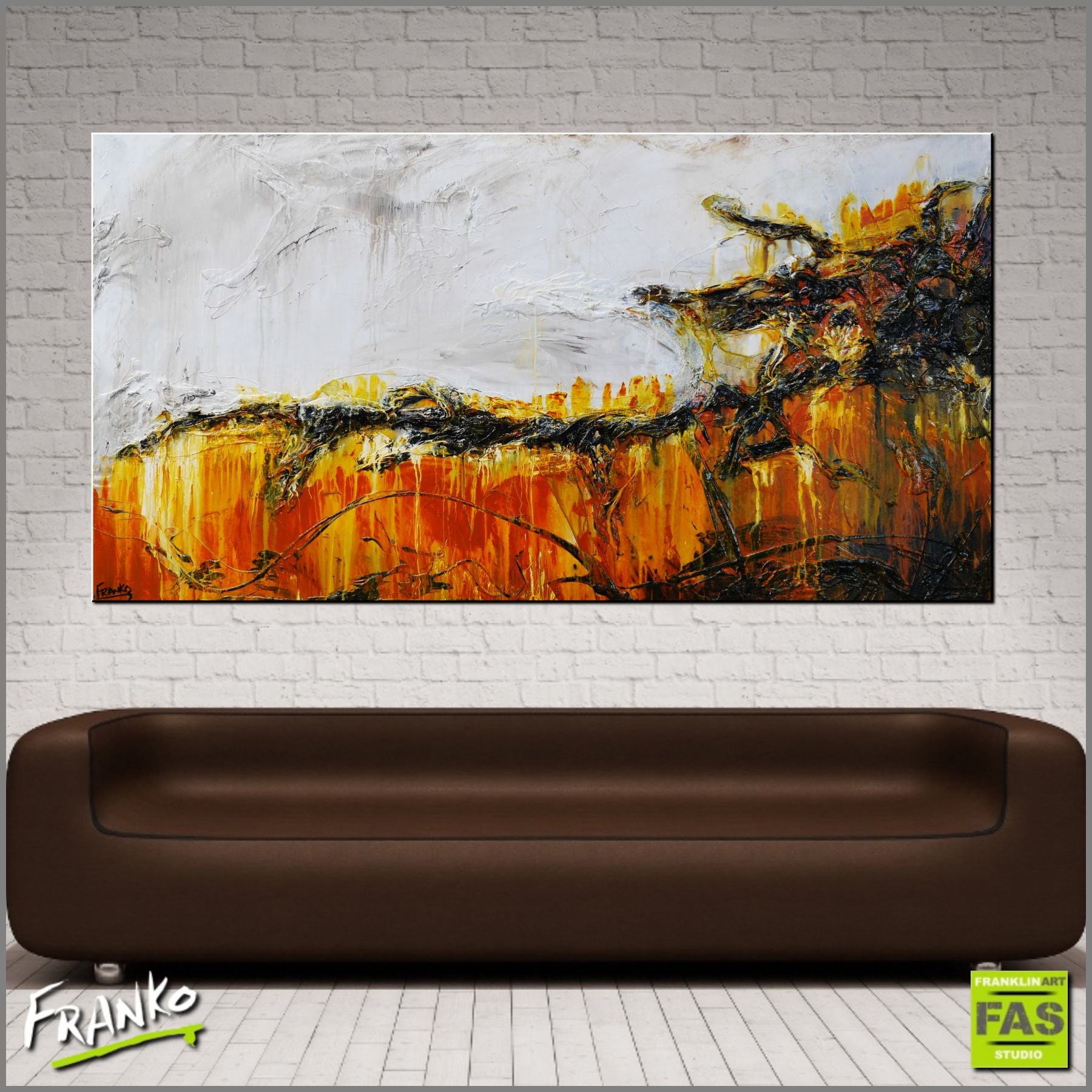 update alt-text with template She is so sienna 190cm x 100cm Sienna Huge Textured Abstract Painting-Abstract-[Franko_Artist]-[Australian_artist]-[Gold_Coast]-[Brisbane]-[modern]-[contemporary]-[original]-[Large_artwork]-Franklin Art Studio