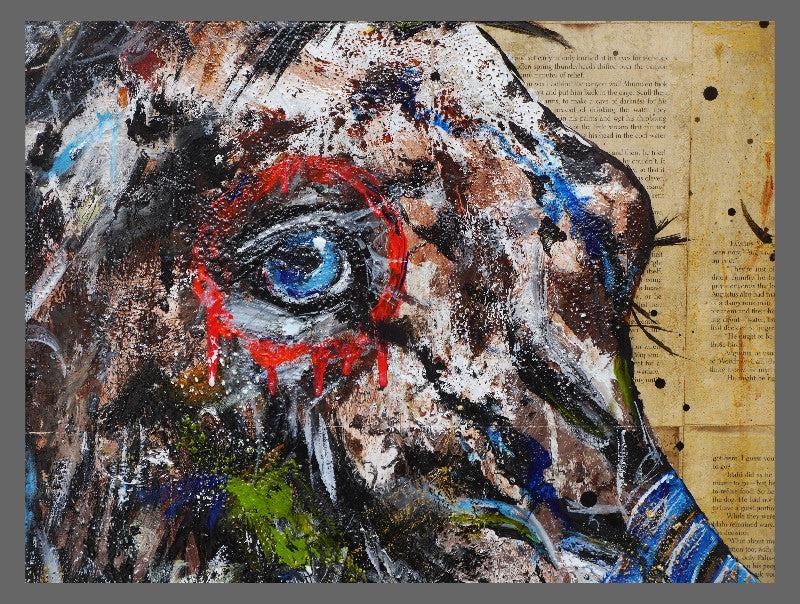 Be Inspired! Book Club Indian Appaloosa Horse (SOLD)-book club-[Franko_Artist]-[The_Block]-[Dream_Homes]-[ideas]- [Grand_Designs]-Franklin Art Studio