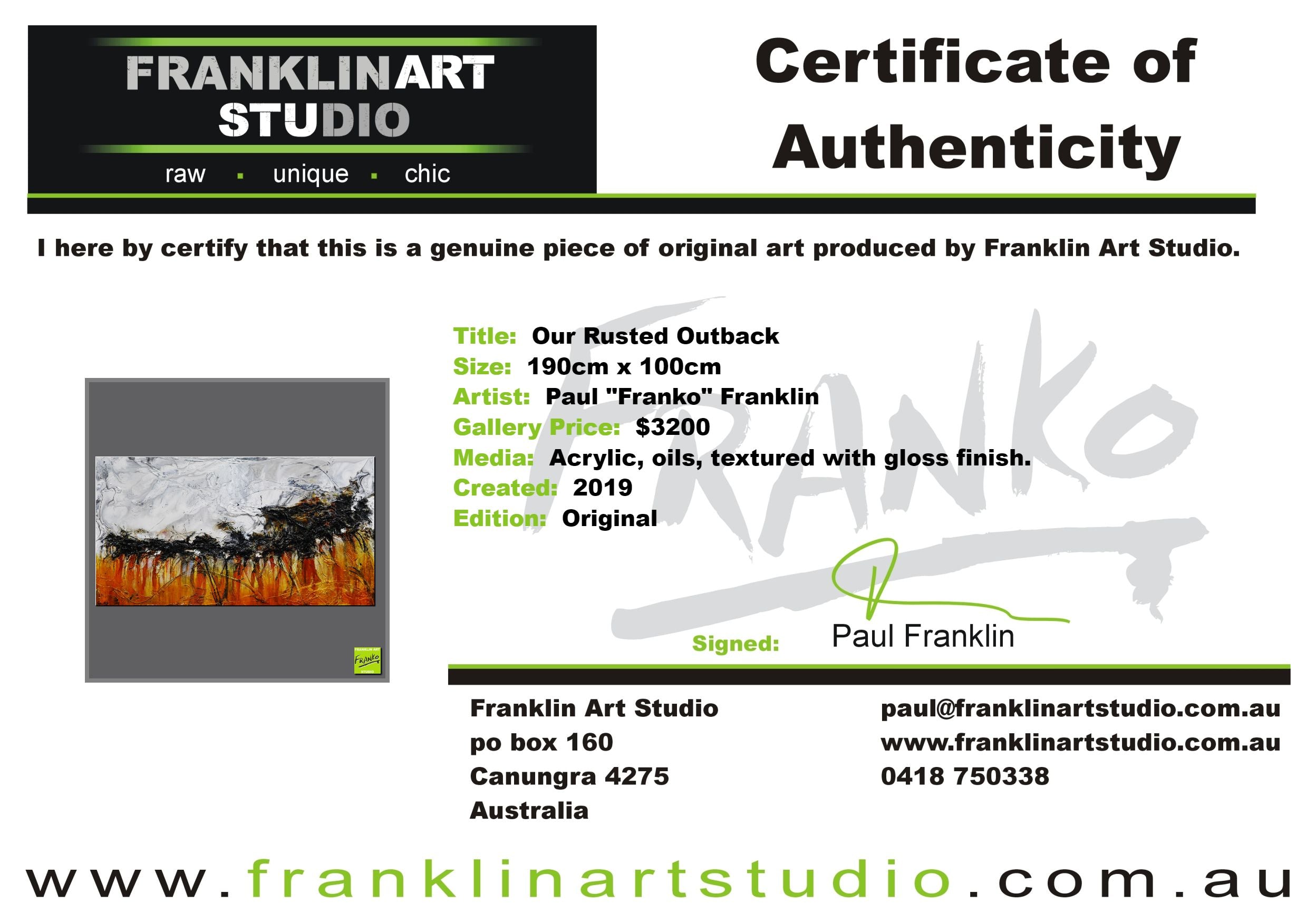 Our Rusted Outback 190cm x 100cm Grey Sienna Textured Abstract Painting-Abstract-[Franko_Artist]-[The_Block]-[Dream_Homes]-[ideas]-[Grand_Designs]-[Art_Lover]-Franklin Art Studio