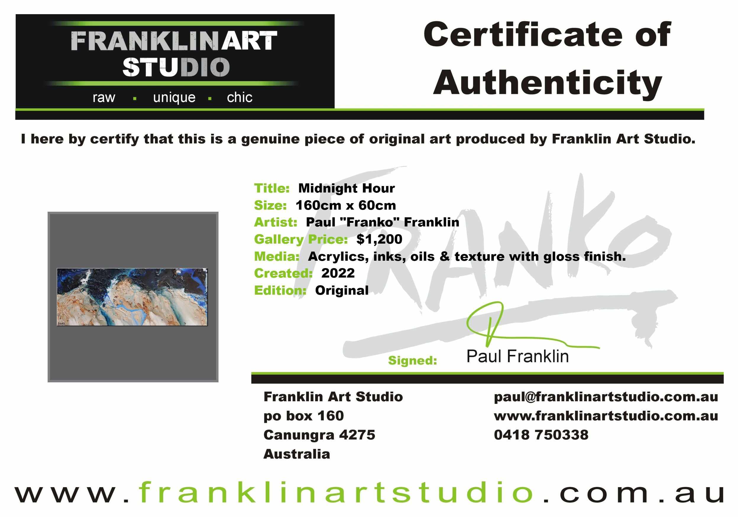 Midnight Hour 160cm x 60cm Blue Cream Textured Abstract Painting (SOLD)-Abstract-[Franko]-[Artist]-[Australia]-[Painting]-Franklin Art Studio