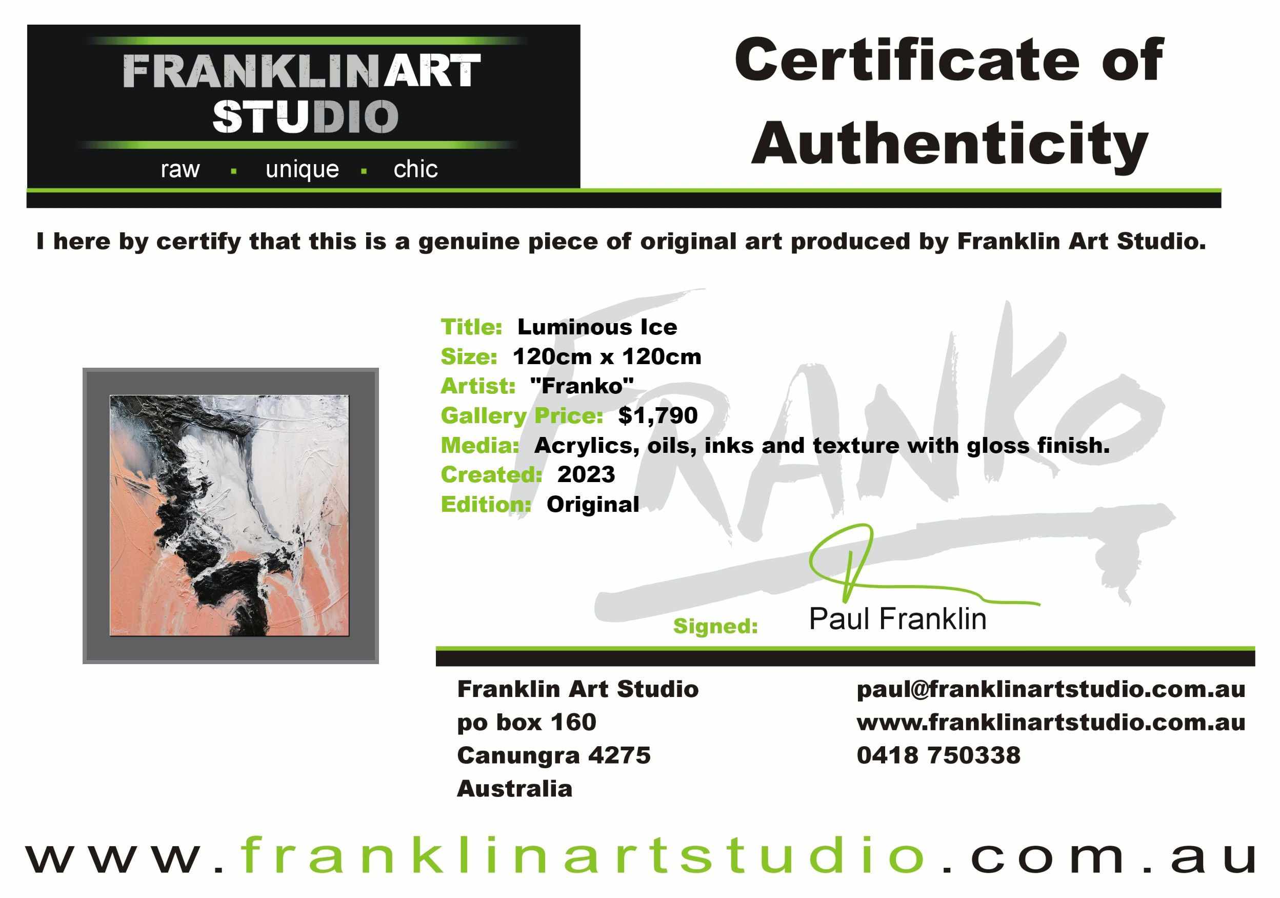 Luminous Ice 120cm x 120cm Pink White Textured Abstract Painting-Abstract-[Franko]-[Artist]-[Australia]-[Painting]-Franklin Art Studio