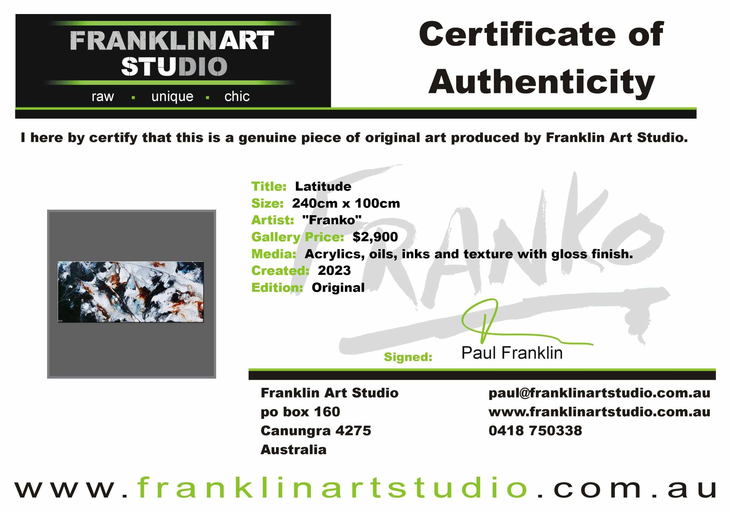 Latitude 240cm x 100cm Grey White Black Textured Abstract Painting (SOLD)-Abstract-[Franko]-[Artist]-[Australia]-[Painting]-Franklin Art Studio