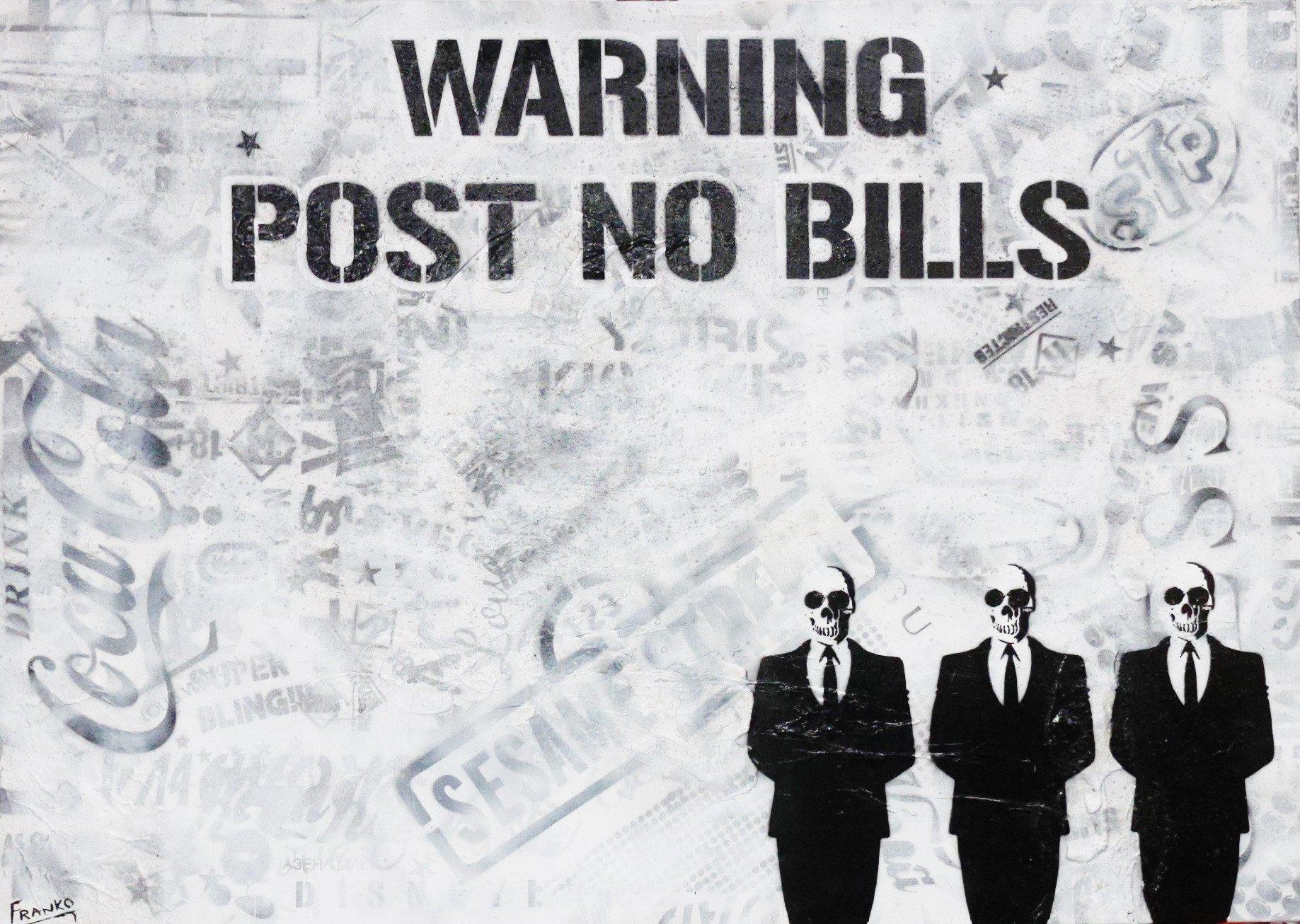 Be inspired! Urban Pop Three Bills (SOLD)-urban pop-[Franko_Artist]-[Australian_artist]-[Gold_Coast]-[Brisbane]-[modern]-[contemporary]-[original]-[Large_artwork]-Franklin Art Studio
