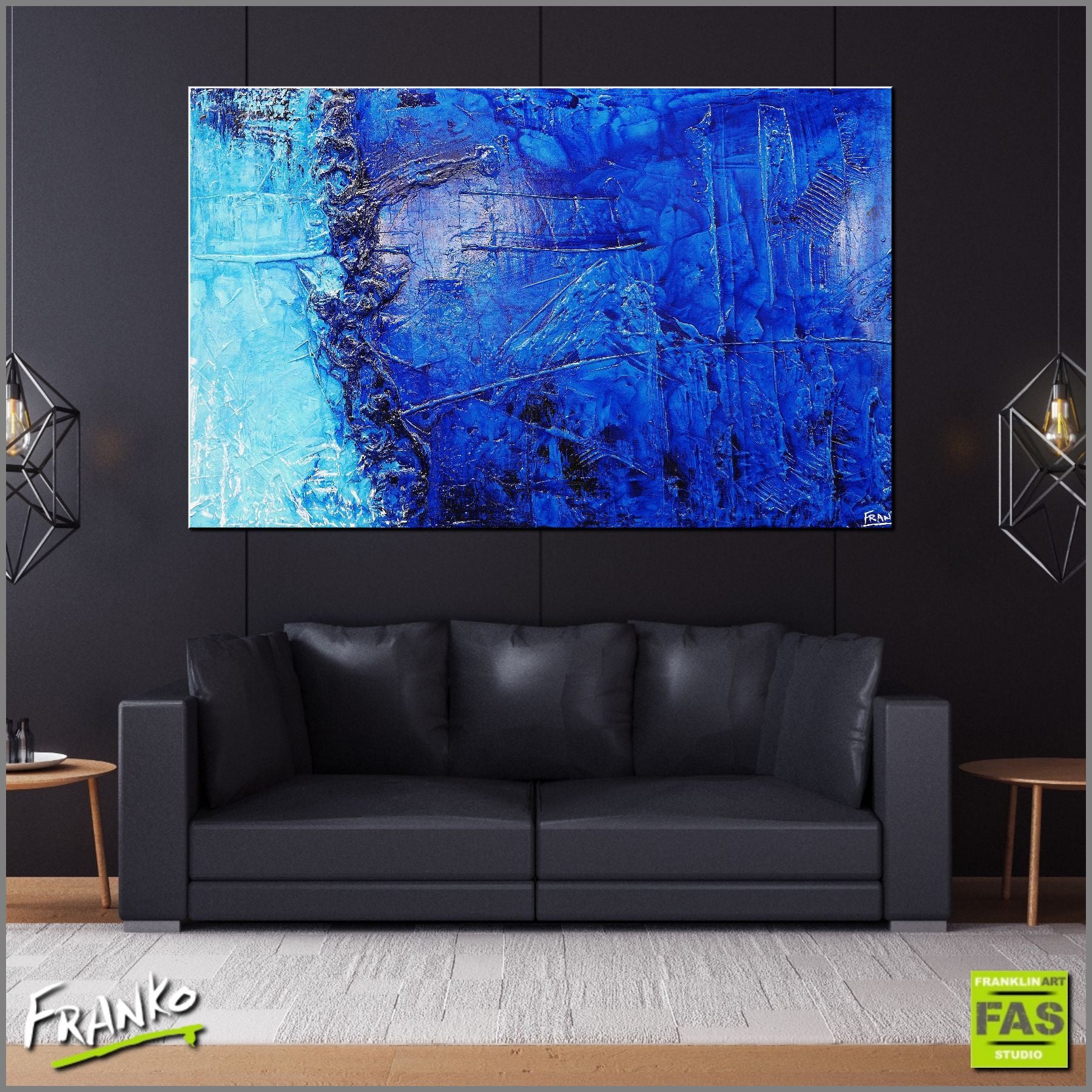 update alt-text with template Light And Blue 160cm x 100cm Blue Abstract Painting-Abstract-[Franko_Artist]-[Australian_artist]-[Gold_Coast]-[Brisbane]-[modern]-[contemporary]-[original]-[Large_artwork]-Franklin Art Studio