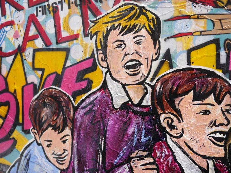 update alt-text with template Lucky No. 7 160cm x 100cm Kids and a Kart Pop Art Painting-huge-large-custom-Australian artist-Franko-Franklin Art Studio