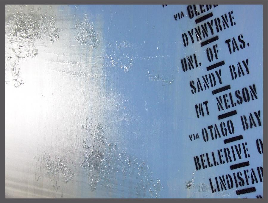 Next Stop Hobart 140cm x 100cm Hobart Blue Urban Pop Art Painting (SOLD)-urban pop-[Franko_Artist]-[The_Block]-[Dream_Homes]-[ideas]-[Grand_Designs]-[Art_Lover]-Franklin Art Studio