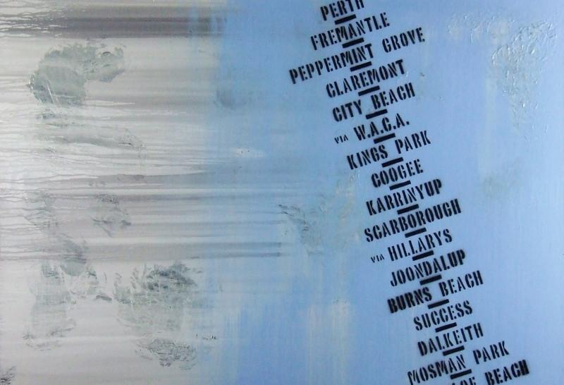 Next Stop WACA 140cm x 100cm Perth Blue Pop Art Painting-urban pop-[Franko_Artist]-[Australian_artist]-[Gold_Coast]-[Brisbane]-[modern]-[contemporary]-[original]-[Large_artwork]-Franklin Art Studio