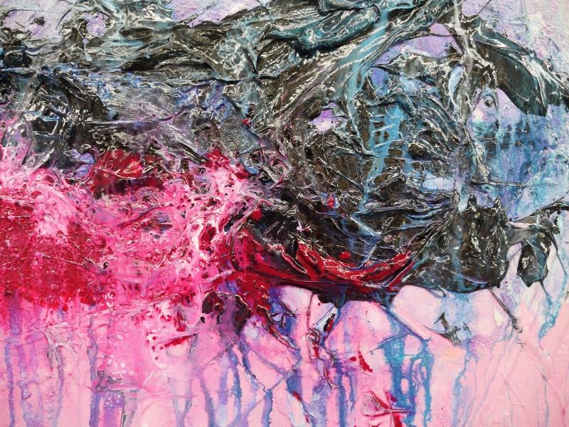 Pastel Religion 120cm x 100cm Pink Abstract Painting