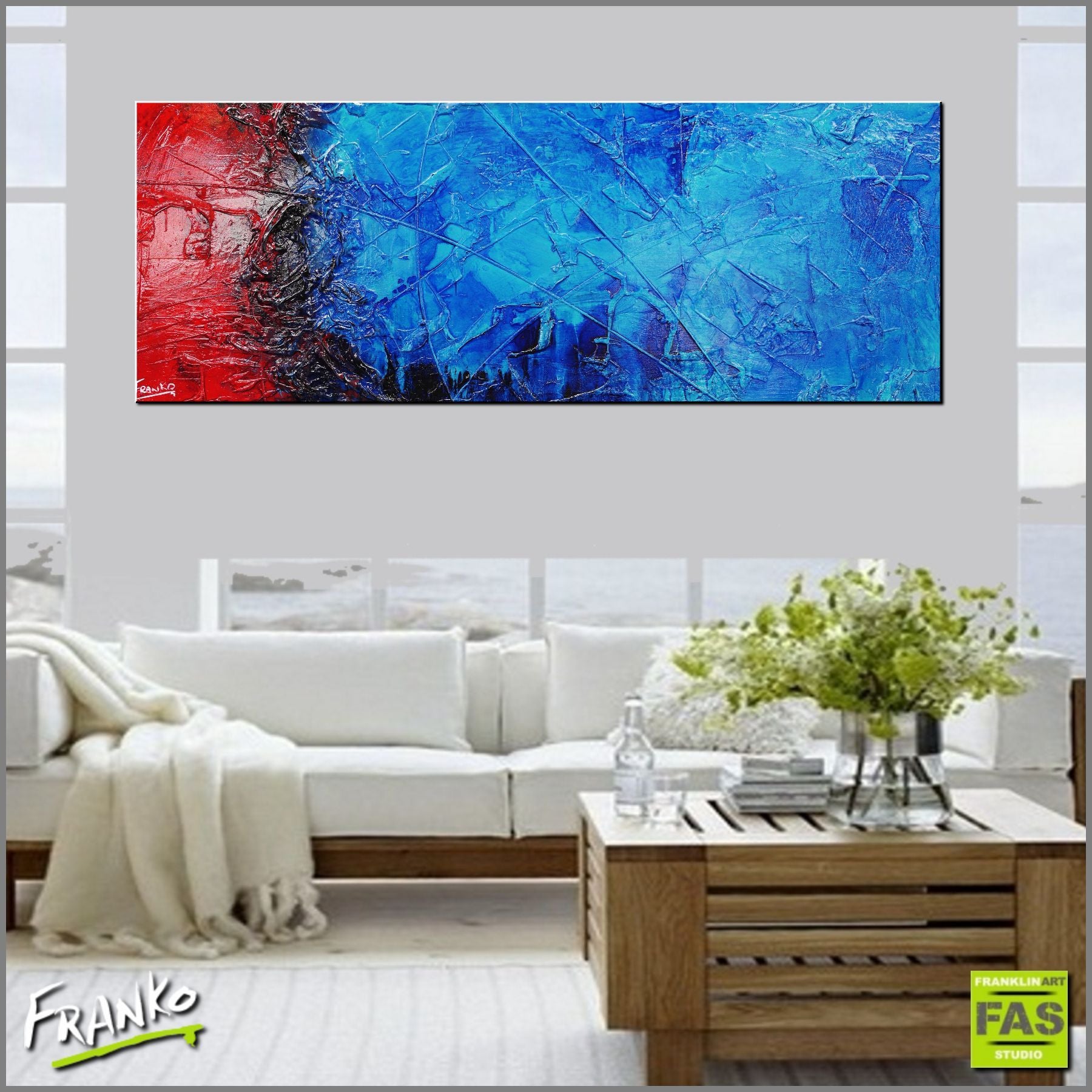 update alt-text with template Red Oxygen 160cm x 60cm Blue Red Abstract Painting (SOLD)-Abstract-[Franko_Artist]-[Australian_artist]-[Gold_Coast]-[Brisbane]-[modern]-[contemporary]-[original]-[Large_artwork]-Franklin Art Studio